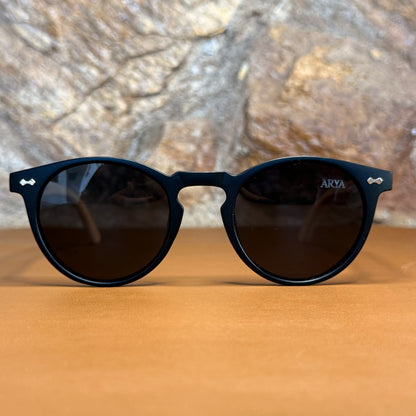 Óculos de Sol Beagá Preto Polarizado Pequeno