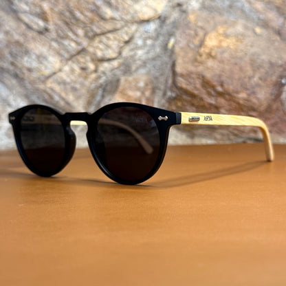 Óculos de Sol Beagá Preto Polarizado Pequeno