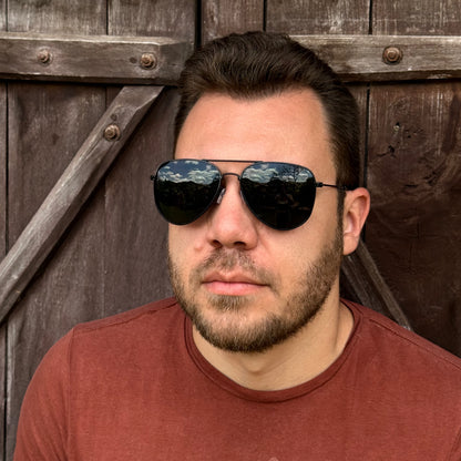 Óculos de Sol Trem Que Voa Preto