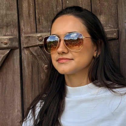 Óculos de Sol Trem Que Voa Rosado