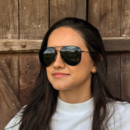 Óculos de Sol Trem Que Voa Preto