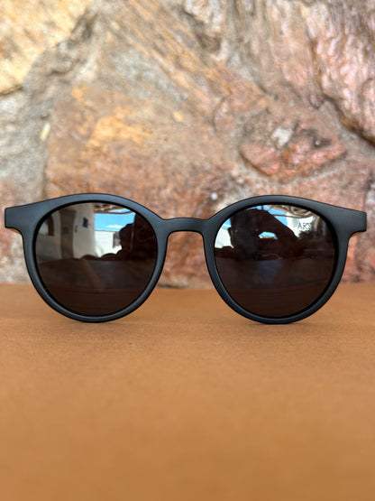Óculos de Sol Beaga Preto Polarizado Grande